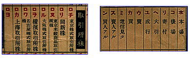 電信畧語表 写真2(写真左)、電信畧語表 写真3(写真右) 電信畧語表 写真2(写真左)、電信畧語表 写真3(写真右)